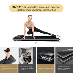Under Desk Treadmill, 2 in 1 Walking Pad
