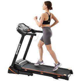 Folding Electric 3.5HP Treadmill with Incline