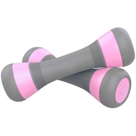 Adjustable Dumbbells Fitness Equipment (Color: Pink)
