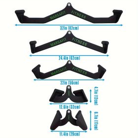 Home Gym Fitness Rowing T-bar V-bar Pulley Cable Machine (Color: 5Pcs Set)