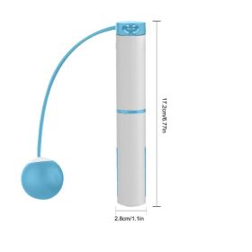 Cordless Jump Rope Ropeless Jump Rope Weighted Jump Rope With Alarm Reminder Skipping Rope For Men Women Kids Fitness Exercise (Color: Blue)