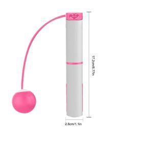Cordless Jump Rope Ropeless Jump Rope Weighted Jump Rope With Alarm Reminder Skipping Rope For Men Women Kids Fitness Exercise (Color: Pink)
